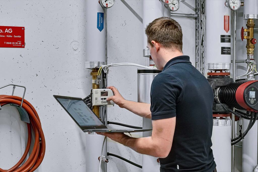 Mesure énergétique sur des installations techniques du bâtiment par Hälg Group.