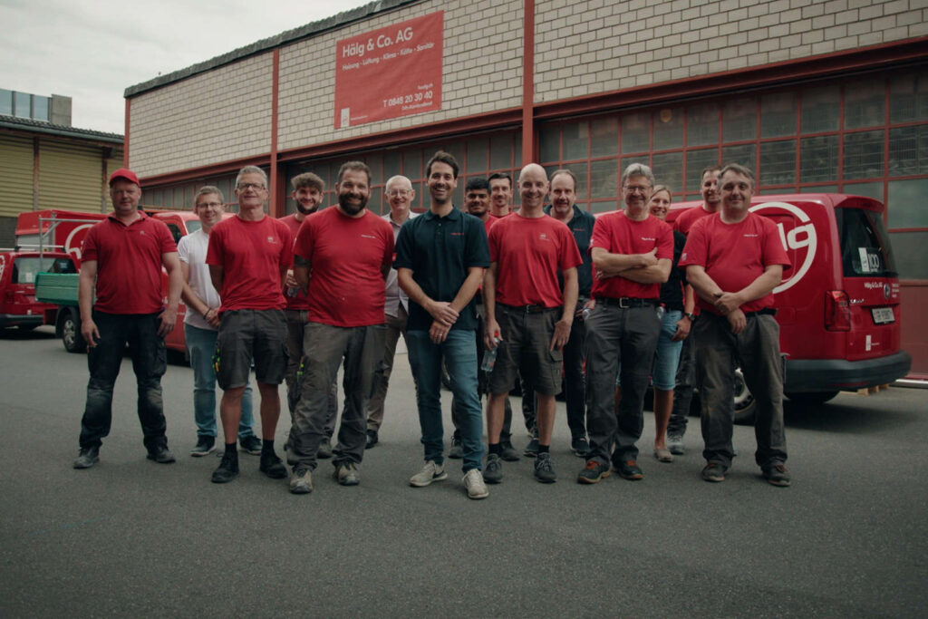 Ein Teil des Teams der Hälg & Co. AG Chur.