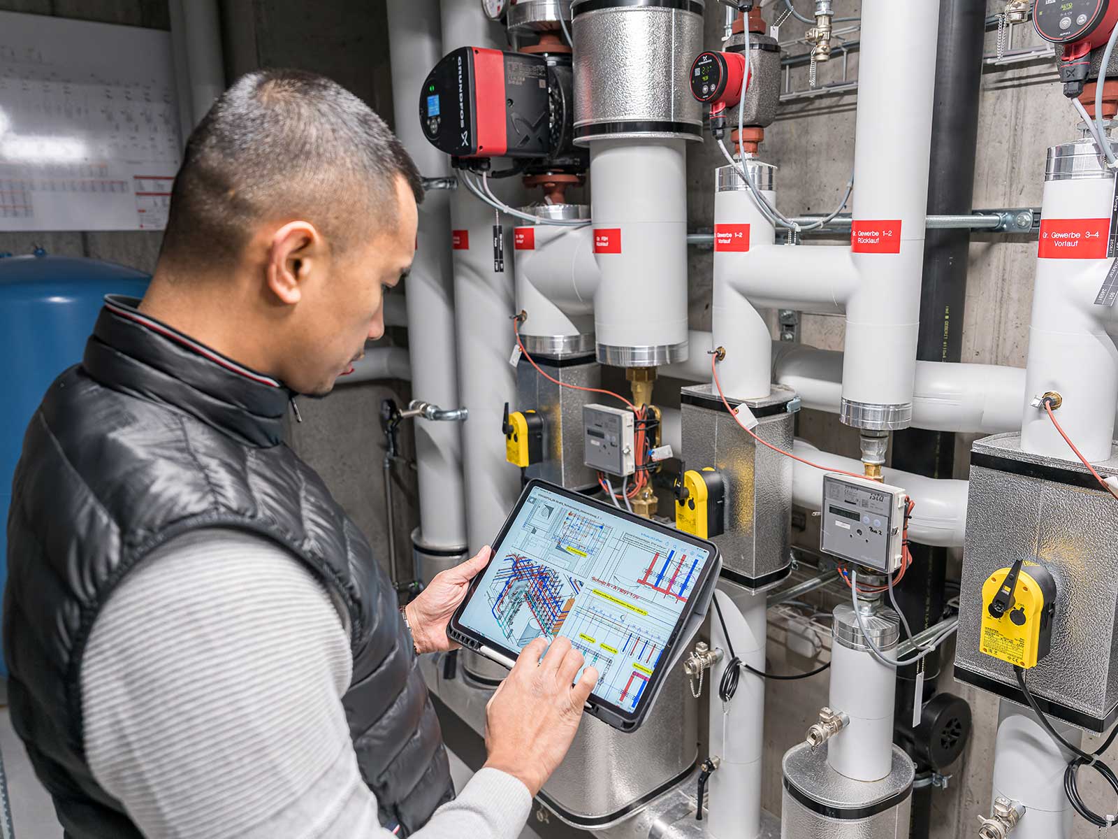Gebäudetechnik für das Henz Areal in Suhr