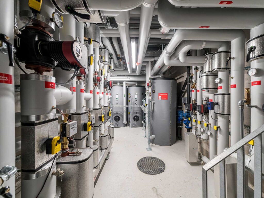 Gebäudetechnik für das Henz Areal in Suhr