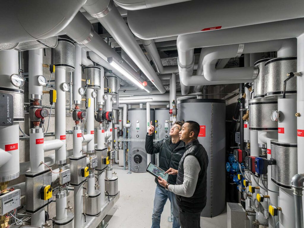 Gebäudetechnik für das Henz Areal in Suhr