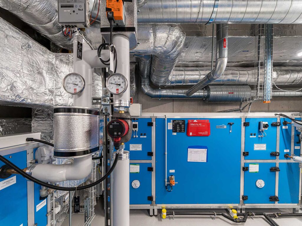 Gebäudetechnik für das Henz Areal in Suhr