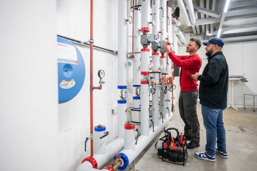 Reparatur und Instandsetzung einer Heizungsanlage durch die Hälg Group