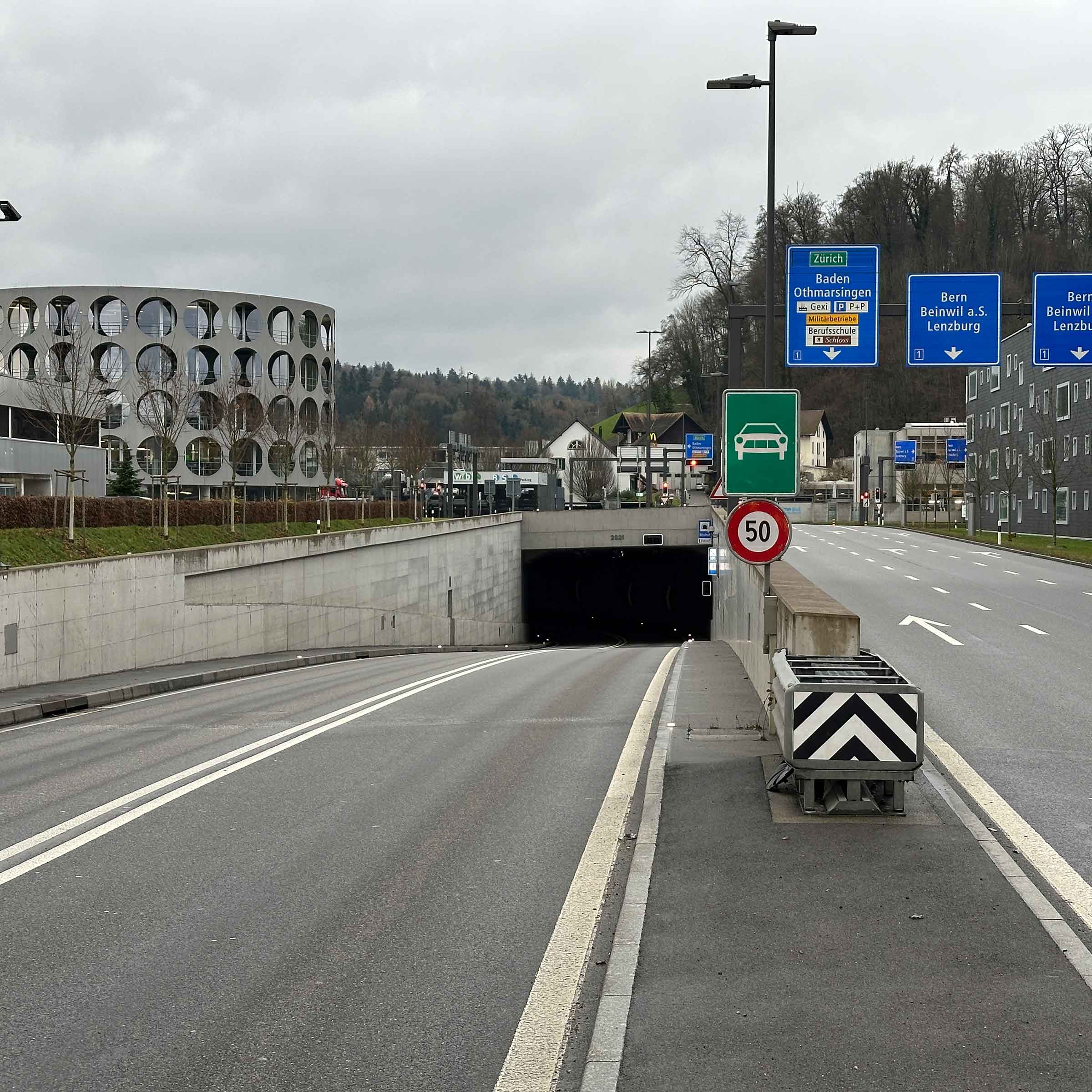 Tunnel Neuhof in Lenzburg