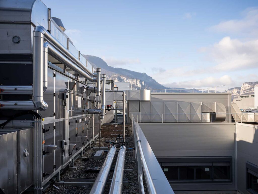 Gebäudetechnik für die Bell Schweiz AG durch die Hälg & Co. AG Bern.
