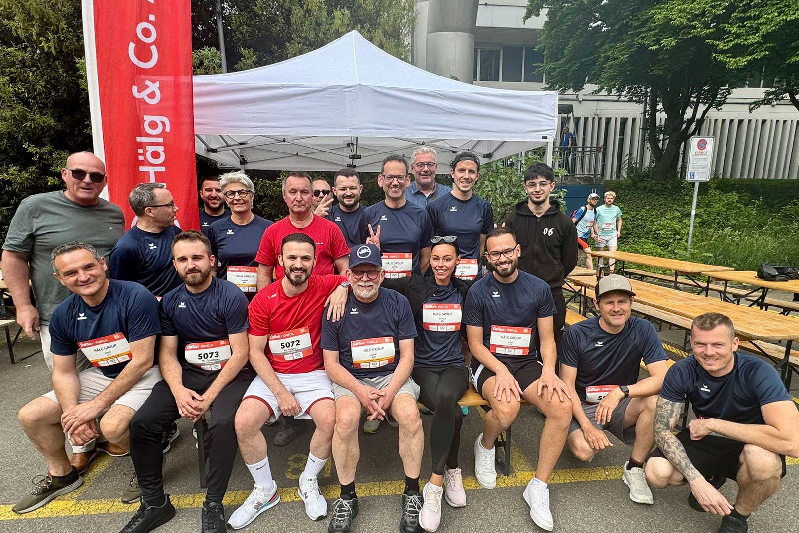 Das Dober AG-Team zeigt Einsatz, auch jährlich am B2run.