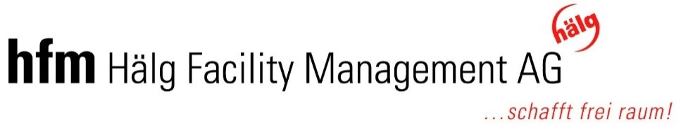 Altes Logo der hfm Hälg Facility Management AG