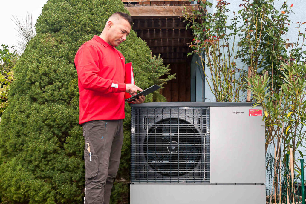 Wärmepumpeninstallation durch die Zahn + Co. AG Kreuzlingen.