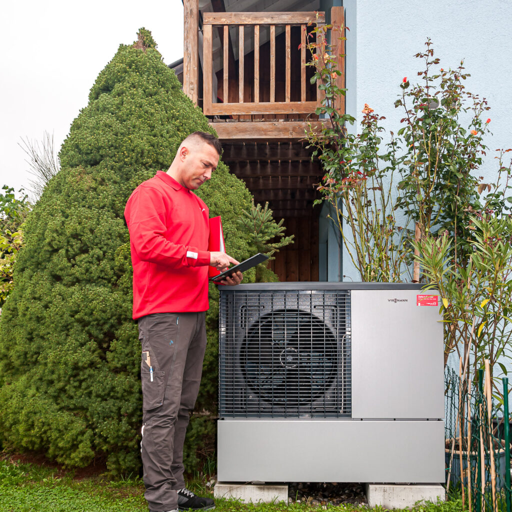 Wärmepumpeninstallation durch die Zahn + Co. AG Kreuzlingen.