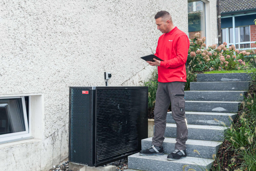 Wärmepumpeninstallation durch die Zahn + Co. AG Kreuzlingen.