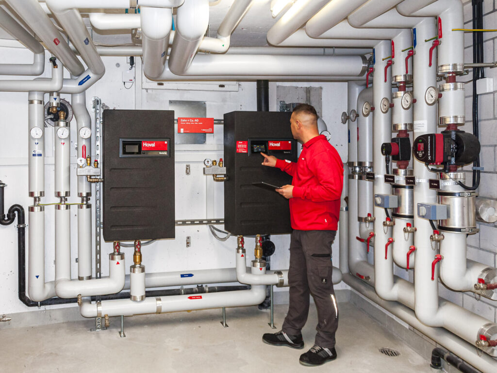 Wärmepumpeninstallation durch die Zahn + Co. AG Kreuzlingen.