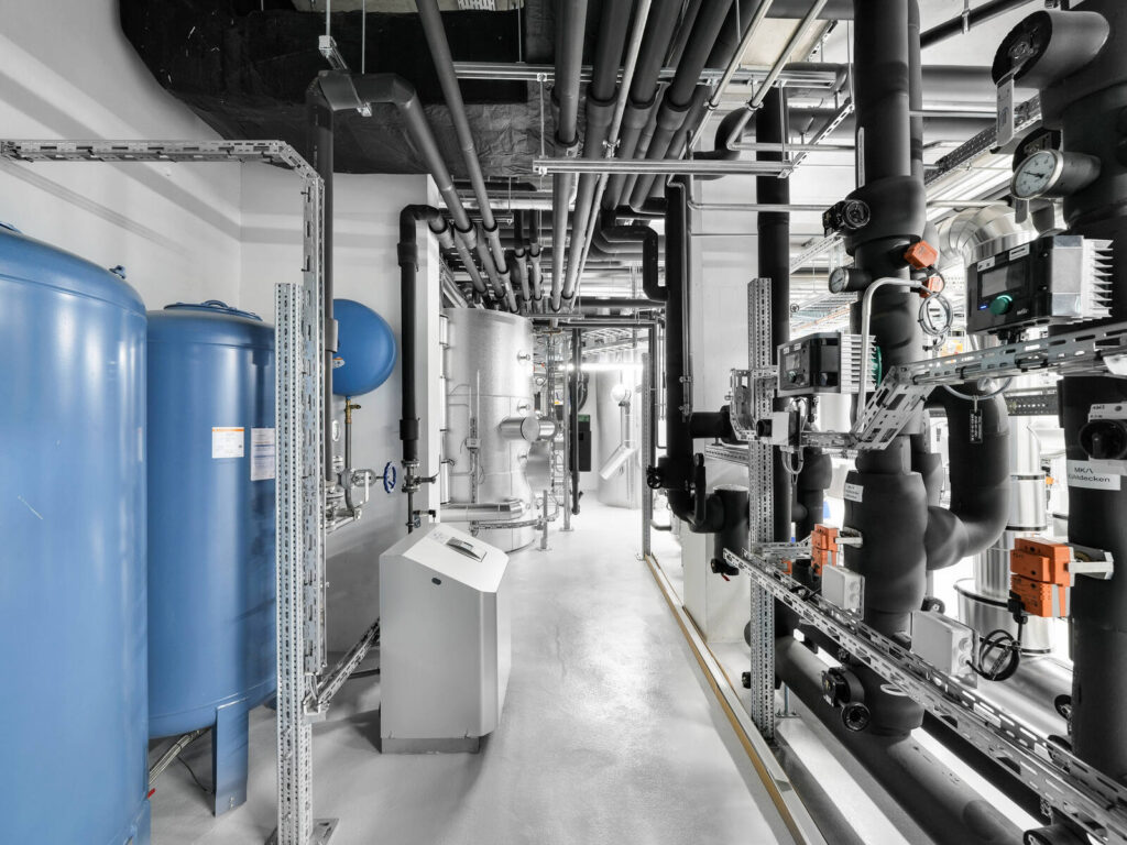 Gebäudetechnische Anlagen für das DSM Werk Sisseln, realisiert durch die Klima AG Basel