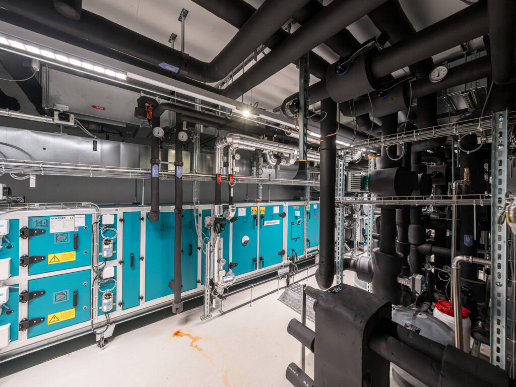 Neue Heizungs- und Lüftungsanlage bei der IWB Basel, installiert durch die Klima AG Basel