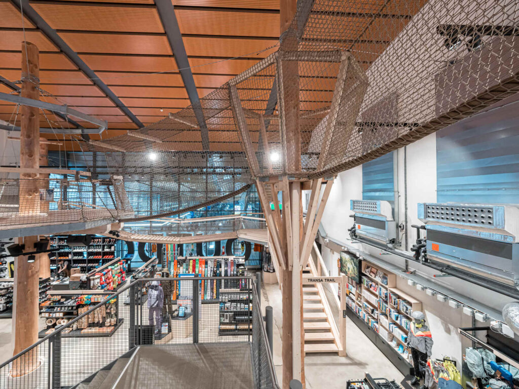 Für ein optimales Raumklima wurde die Belüftung der Verkaufsflächen umgesetzt.