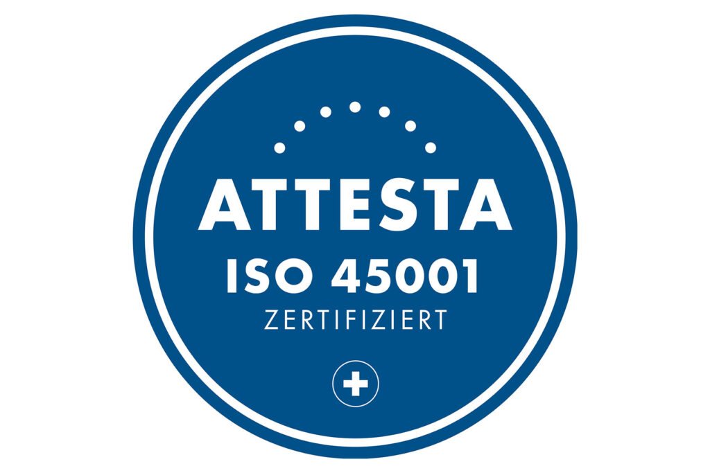 Attesta ISO 45001 Zertifizierung Hälg Group