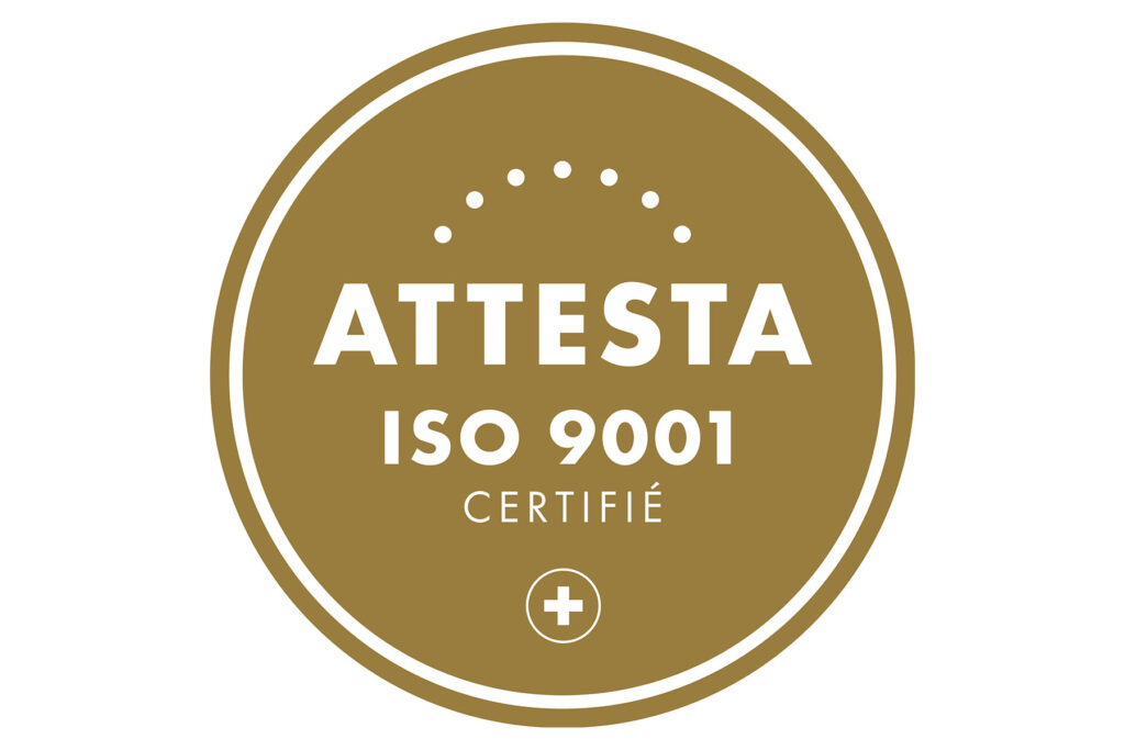 Attesta ISO 9001 Zertifizierung Hälg Group