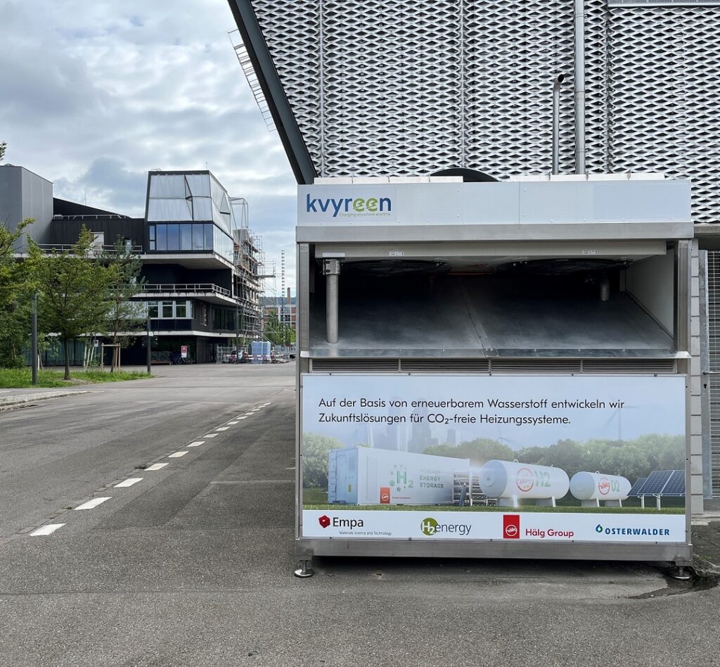 Stationäre Wasserstoff-Brennstoffe auf dem Gelände der Empa in Dübendorf